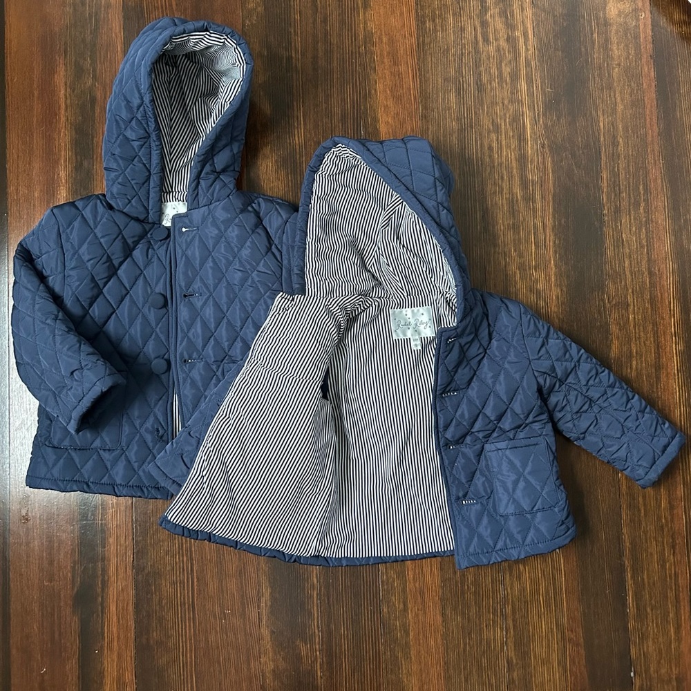 Worn once 4T & 24m quilted jackets